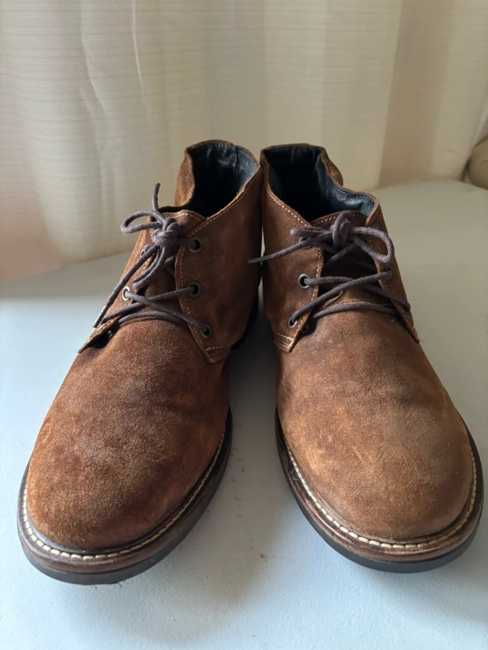 NAOT Pilot Suede Leather Chukka Boots Brown Mens 41 8 Comfort